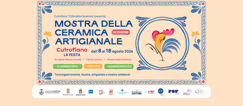 locandina mostra della ceramica cutrofiano