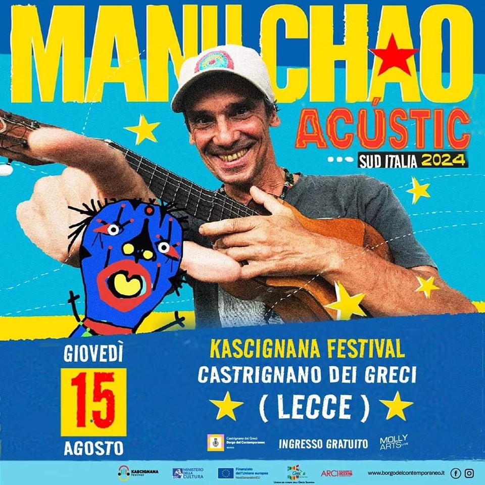 locandina concerto manu chao castrignano dei greci