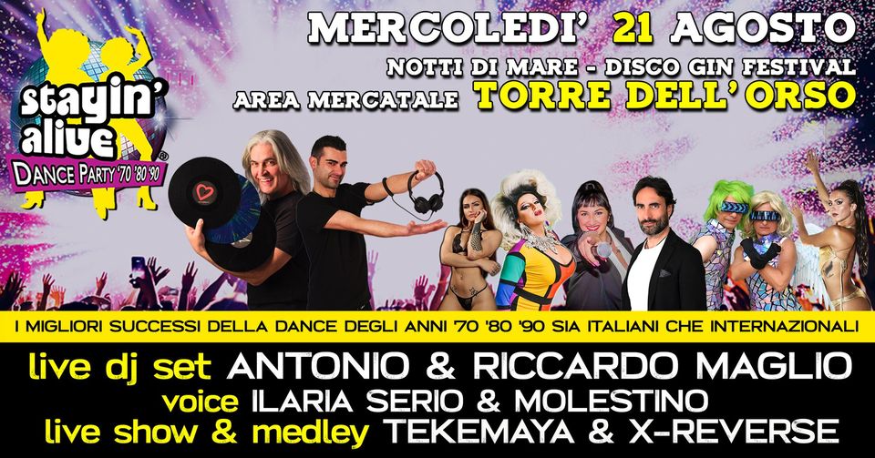 locandina stayin' alive festa torre dell'orso